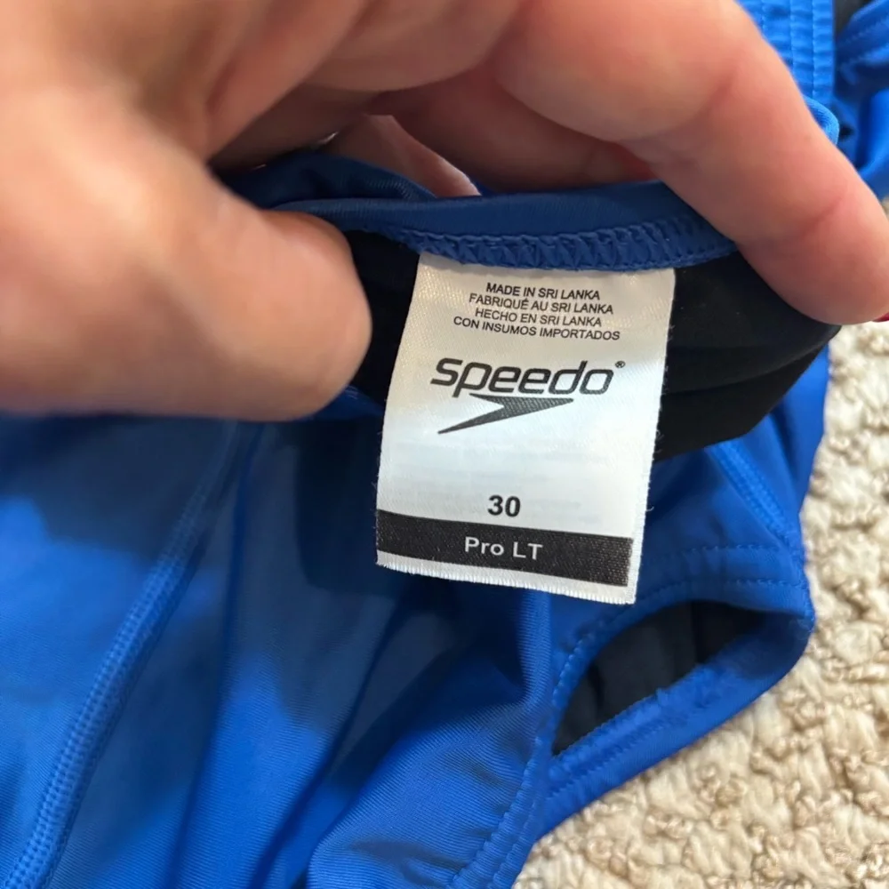 Speedo Women's ProLT Super Proback‎ Solid One Piece Swim Suit Blue Size 30